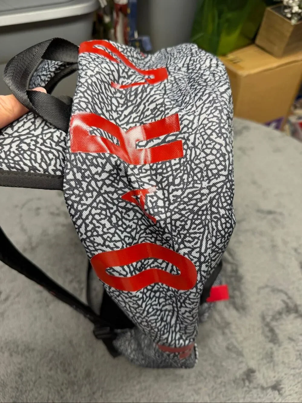 Air Jordan Air Patrol Black Cement Backpack, brand new!